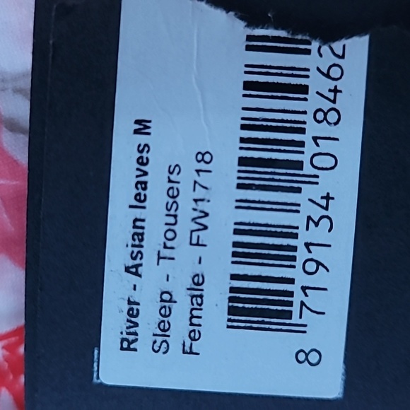 Rituals wide leg sleep pajama pant Sz M Trauser  Asian Leaves NWT - Picture 6 of 8